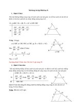 HƯỚNG DẪN ôn tập Hình học 8.