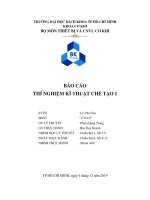 Báo cáo thí nghiệm kĩ thuật chế tạo 1 Xác định biến dạng và tính ứng suất trong hàn hồ quang