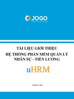 Tài Liệu Phần Mềm Quản Lý Nhân Sự Tiền Lương