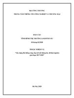 BÁO CÁO TÌNH HÌNH THỊ TRƯỜNG LOGISTICS EU Số tháng 02/2020 THUỘC NHIỆM VỤ “Xây dựng Hệ thống cung cấp, kết nối thông tin, dữ liệu logistics giai đoạn 2017-2020”