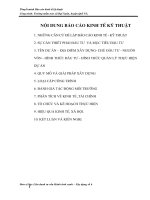 THuyết minh báo cáo kinh tế kỹ thuật trường Mầm non