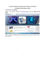 TÀI LIỆU HƯỚNG DẪN ĐĂNG KÝ TÍN DỤNG THỂ NHÂN (Áp dụng cho khách hàng cá nhân)