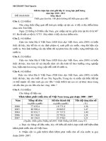 Đề thi chọn học sinh giỏi môn Địa lý lớp 12 năm học 2010-2011 – Sở Giáo dục và Đào tạo Thái Nguyên (Đề chính thức)