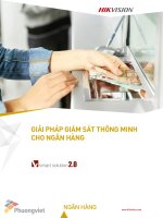 GIẢI PHÁP GIÁM SÁT THÔNG MINH CHO NGÂN HÀNG