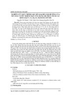 Nghiên cứu quy trình lọc để loại bỏ ảnh hưởng của nền mẫu nước nhiễm mặn ứng dụng để phân tích các kim loại V, Cr, Zn, Sr, Mo  bằng ICP-MS