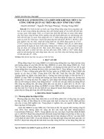 Đánh giá ảnh hưởng của biến đổi khí hậu đến các công trình quân sự trên địa bàn tỉnh Trà Vinh