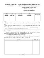 Đề thi chọn học sinh giỏi cấp tỉnh giải toán bằng máy tính cầm tay Casio môn Sinh học lớp 12 năm học 2012-2013 – Sở Giáo dục và Đào tạo An Giang