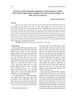Dự báo lượng khí nhà kính phát thải do hoạt động chăn nuôi ở khu nông nghiệp ứng dụng công nghệ cao Phú Yên giai đoạn 1