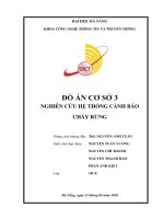 NGHIÊN CỨU HỆ THỐNG CẢNH BÁO CHÁY RỪNG SỬ DỤNG IOT KẾT HỢP MACHINE LEARNING