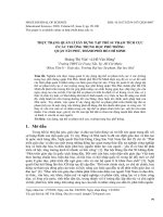 Thực trạng quản lí xây dựng tập thể sư phạm tích cực ở các trường trung học phổ thông quận Tân Phú, thành phố Hồ Chí Minh