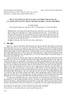 Mô tả tự đánh giá kết quả đào tạo theo chuẩn đầu ra của sinh viên ngành Y khoa trường Đại học Y Dược Thái Bình