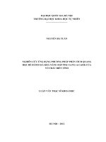 Nghiên cứu ứng dụng phương pháp phân tích quang học để đánh giá khả năng hấp phụ Cr(VI) và Cr(III) của vỏ trấu biến tính    