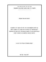 Nghiên cứu một số yếu tố ảnh hưởng đến sự phát triển của một số vi sinh vật trong quá trình lên men xúc xích bán khô và giải pháp hạn chế vi sinh vật không mong muốn 