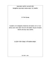 Nghiên cứu phương pháp đo GPS động xử lý sau bằng máy thu một tần số với nhiều trạm cố định trong đo đạc địa chính 
