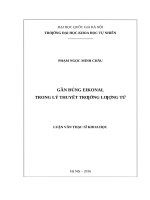 Gần đúng eikonal trong lý thuyết trường lượng tử   