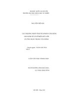 Các phương pháp tính tích phân gần đúng cho hàm số có số biến rất lớn và ứng dụng trong tài chính 
