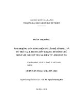 Ảnh hưởng của sóng điện từ lên hệ số hall và từ trở hall trong dây lượng tử hình chữ nhật với cơ chế tán xạ điện tử   phonon âm 