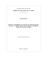 Đánh giá ảnh hưởng của số liệu vệ tinh đến  dự báo quỹ đạo và cường độ bão megi (2010)  bằng phương pháp lọc kalman tổ hợp 