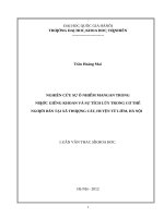 Nghiên cứu sự ô nhiễm MANGAN trong nước giếng khoan và sự tích lũy trong cơ thể người dân tại xã thượng cát, huyện từ liêm, hà nội 