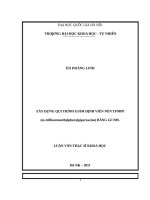 Xây dựng quy trình giám định viên nén TFMPP (m trifluoromethylphenylpiperzazine) bằng GC MS     