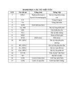 Xác định rhodamine b trong thực phẩm bằng kỹ thuật sắc ký lỏng hiệu năng cao HPLC sử dụng detector UV   VIS    