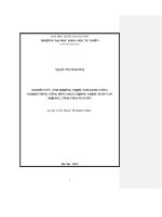 Nghiên cứu ảnh hưởng nước thải khu công nghiệp sông công đến chất lượng nước suối văn dương, tỉnh thái nguyên   