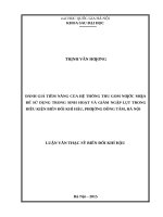 Đánh giá tiềm năng của hệ thống thu gom nước mưa để sử dụng trong sinh hoạt và giảm ngập lụt trong điều kiện biến đổi khí hậu, phường đồng tâm, hà nội   