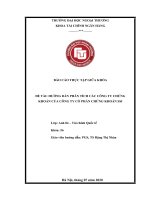 hướng dẫn phân tích các công ty chứng khoán của công ty cổ phần chứng khoán ssi 