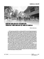 Quan hệ giữa bản sắc và nghèo đói trong phát triển vùng dân tộc thiểu số ở Nghệ An