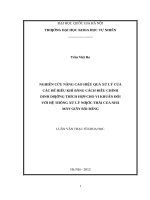 Nghiên cứu nâng cao hiệu quả xử lý của các bể hiếu khí bằng cách điều chỉnh dinh dưỡng thích hợp cho vi khuẩn đối với hệ thống xử lý nước thải của nhà máy giấy bãi bằng 