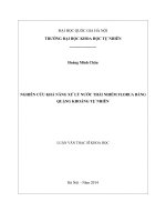 Nghiên cứu khả năng xử lý nước thải nhiễm florua bằng quặng khoáng tự nhiên    