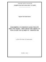 Ảnh hưởng của phonon giam cầm lên hiệu ứng radio – điện trong hố lượng tử với cơ chế tán xạ điện tử   phonon âm   03 