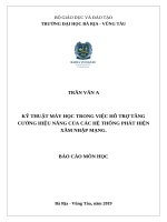 kỹ thuật máy học trong việc hỗ trợ tăng cường hiệu năng của các hệ thống phát hiện xâm nhập mạng 