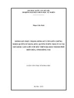 Đánh giá thực trạng đăng ký cấp giấy chứng nhận quyền sở hữu đất, quyền sở hữu nhà ở và tài sản khác gắn liền với đất trên địa bàn thành phố biên hòa, tỉnh đồng nai   