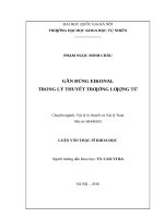 Gần đúng eikonal trong lý thuyết trường lượng tử 