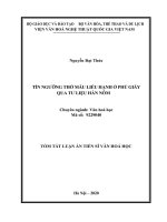 Tín ngưỡng thờ mẫu liễu hạnh ở phủ giày qua tư liệu hán nôm tt 