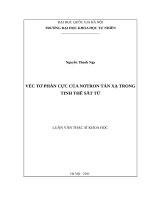 Véc tơ phân cực của nơtron tán xạ trong tinh thể sắt từ  