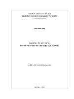 Nghiên cứu xây dựng bản đồ ngập lụt hạ lưu lưu vực sông ba  