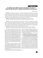 Xu hướng phát triển của pháp luật quản trị công ty niêm yết trên thế giới và những vấn đề đặt ra với Việt Nam