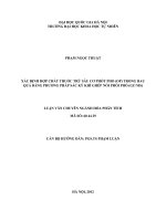 Xác định hợp chất thuốc trừ sâu có phốt pho (OP) trong rau, quả bằng phương pháp sắc ký khí ghép nối khối phổ (GC MS)    