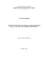 Nghiên cứu điều kiện xác định asen trong không khí khu vực làm việc bằng phương pháp điện hóa    