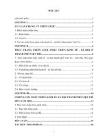 Tiểu luận chiến lược phát triển kinh tế xã hội thành phố việt trì tỉnh phú thọ