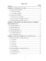 Tìm hiểu đa sạng sinh học và đề xuất các biện pháp bảo tồn đa dạng sinh học của thành phố hà nội   