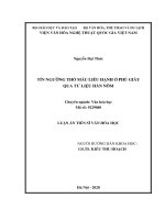 Tín ngưỡng thờ mẫu liễu hạnh ở phủ giày qua tư liệu hán nôm 