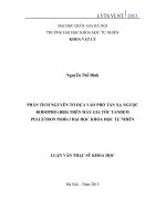 Phân tích nguyên tố dựa vào phổ tán xạ ngược Rơdơpho(RBS) trên máy gia tốc tandem pelletron 5SHD 2 đại học khoa học khoa học tự nhiên 