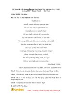 Đề khảo sát chất lượng đầu năm môn Ngữ văn lớp 12 năm 2019-2020 - Trường THPT Thuận Thành 1