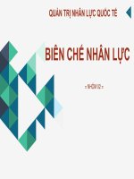 BÀI PHÂN TÍCH BIÊN CHẾ NGUỒN NHÂN LỰC