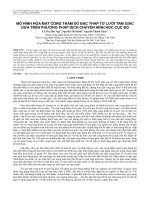 Mô hình hóa mặt cong tham số bậc thấp từ lưới tam giác dựa trên phương pháp dịch chuyển hình học cục bộ