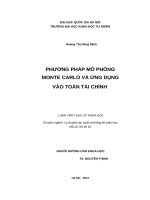 Phương pháp mô phỏng monte carlo và ứng dụng vào toán tài chính  
