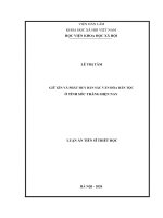 Giữ gìn và phát huy bản sắc văn hóa dân tộc ở tỉnh sóc trăng hiện nay